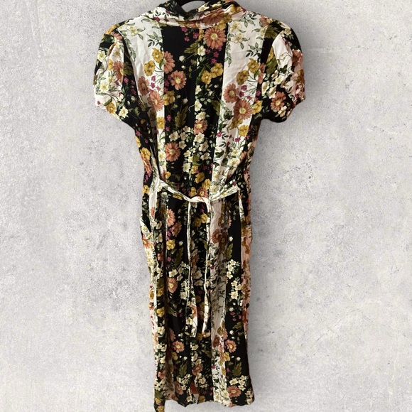 MNG Button Up Midi Dress WITH POCKETS - Picture 3 of 4